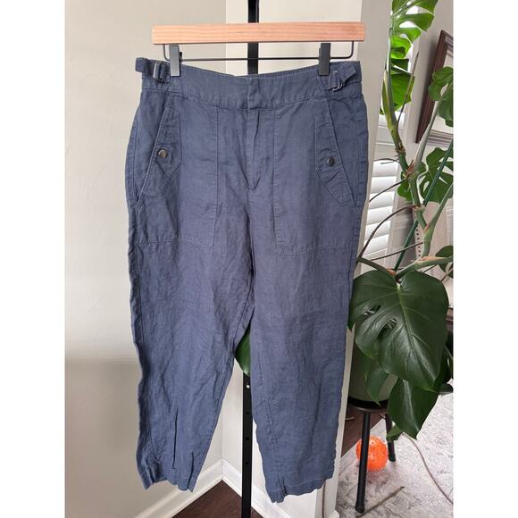 Athleta Blue Utility Casual Pants - Picture 2 of 6